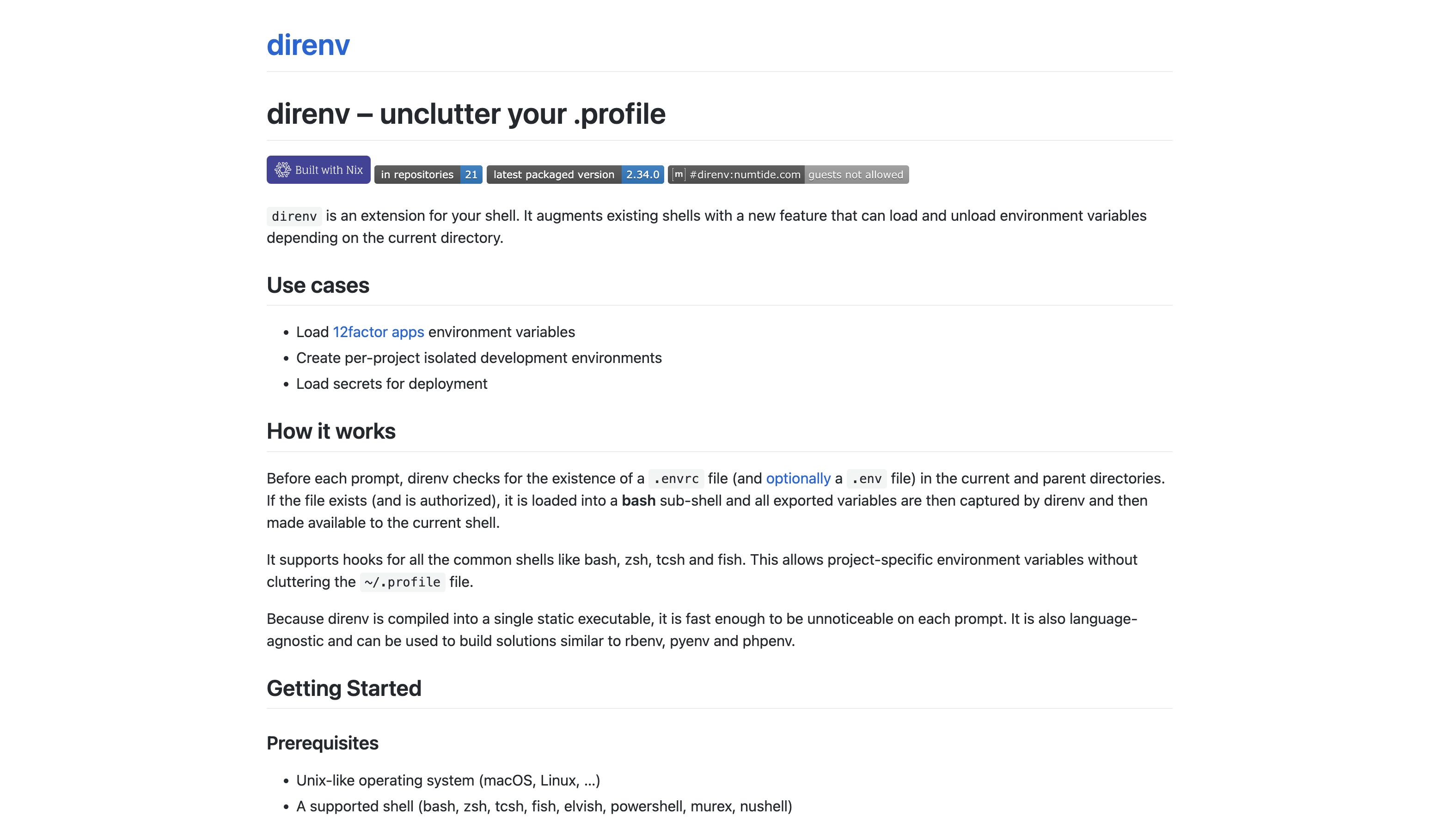 Using Direnv in Linux for Software Development
